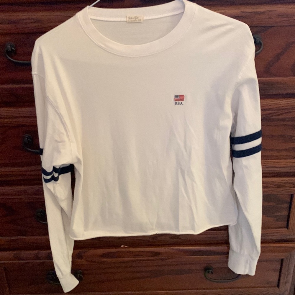 John Galt California OS USA white sweatshirt